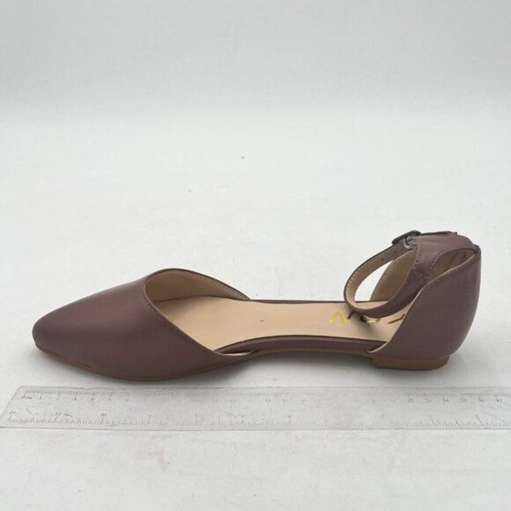 YDN Women Casual D'Orsay Pointed Toe Ballet Flats Comfort Slip-on Walking Shoes